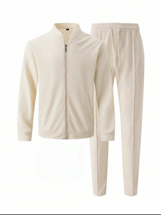 Fifth Avenue Mens Jacket and Pants Set FAMJAPNS2 - Cream