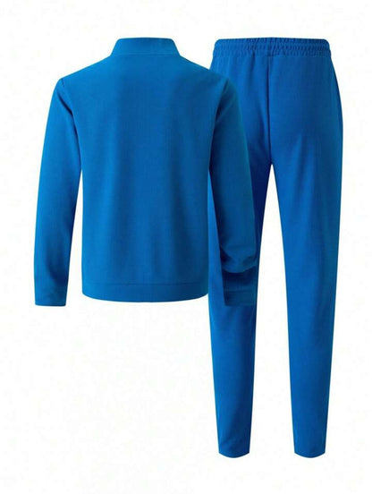 Fifth Avenue Mens Jacket and Pants Set FAMJAPNS2 - Blue