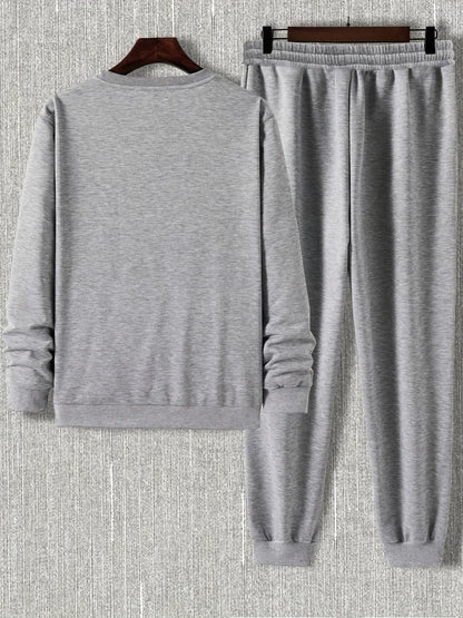 Fifth Avenue Mens Sweatshirt and Pants Set FAWMSPS14 - Grey Grey