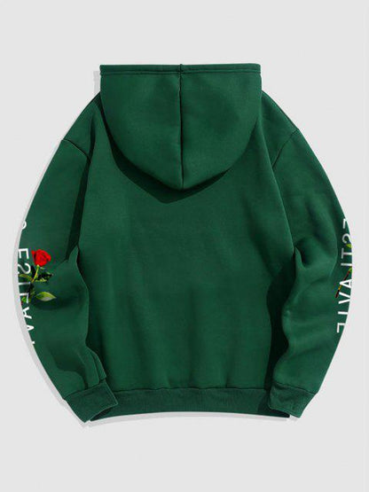 Fifth Avenue Printed Kangaroo Hoodie MIFT327 - Green