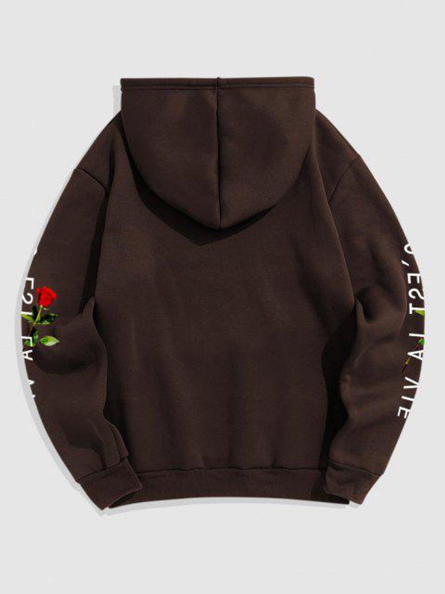 Fifth Avenue Printed Kangaroo Hoodie MIFT327 - Brown