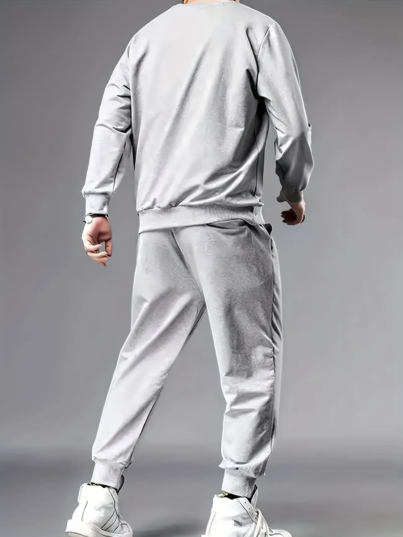 Fifth Avenue Mens Sweatshirt and Pants Set FAWMSPS5 - Grey Grey