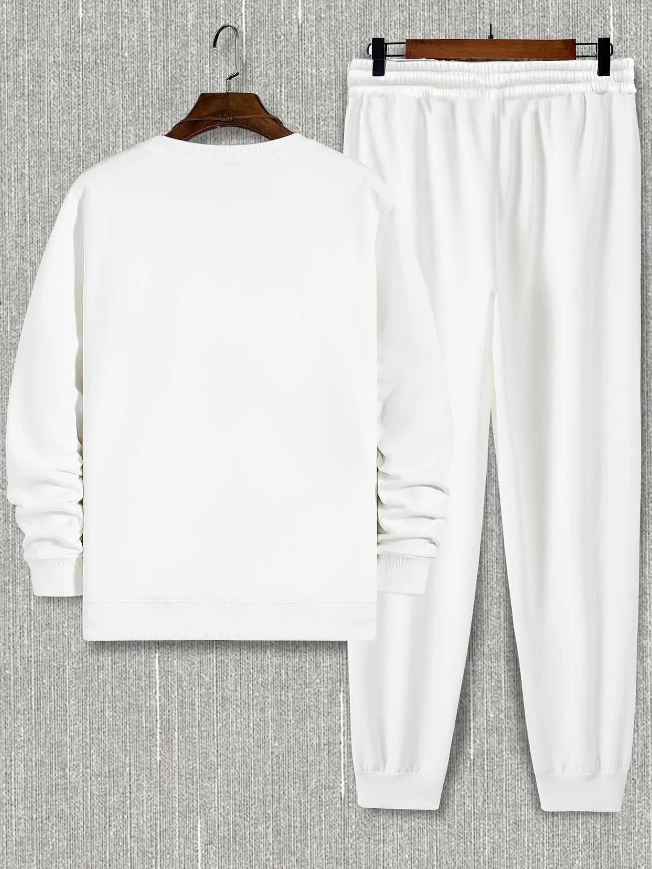 Fifth Avenue Mens Sweatshirt and Pants Set FAWMSPS18 - White White