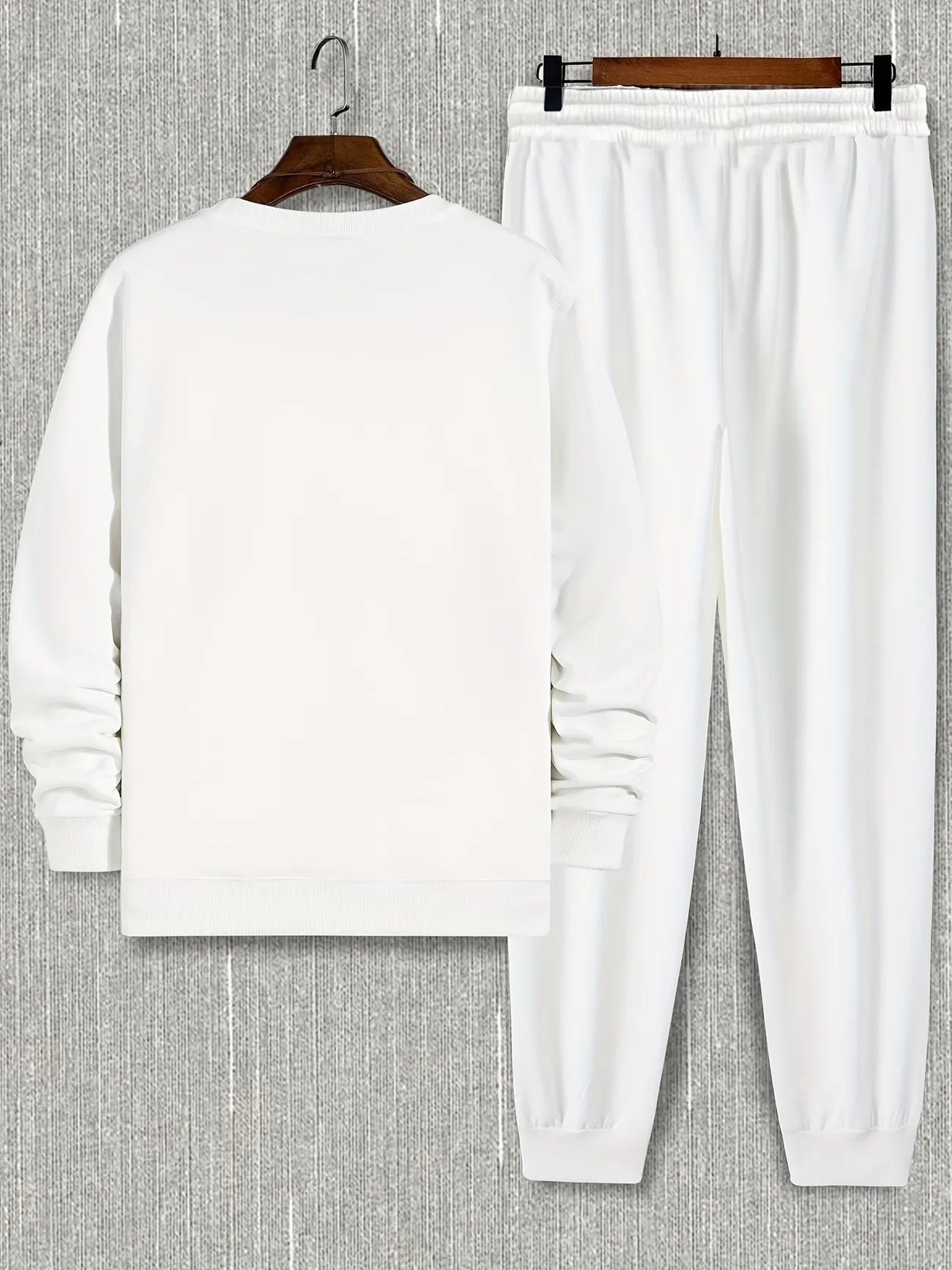 Fifth Avenue Mens Sweatshirt and Pants Set FAWMSPS16 - White White