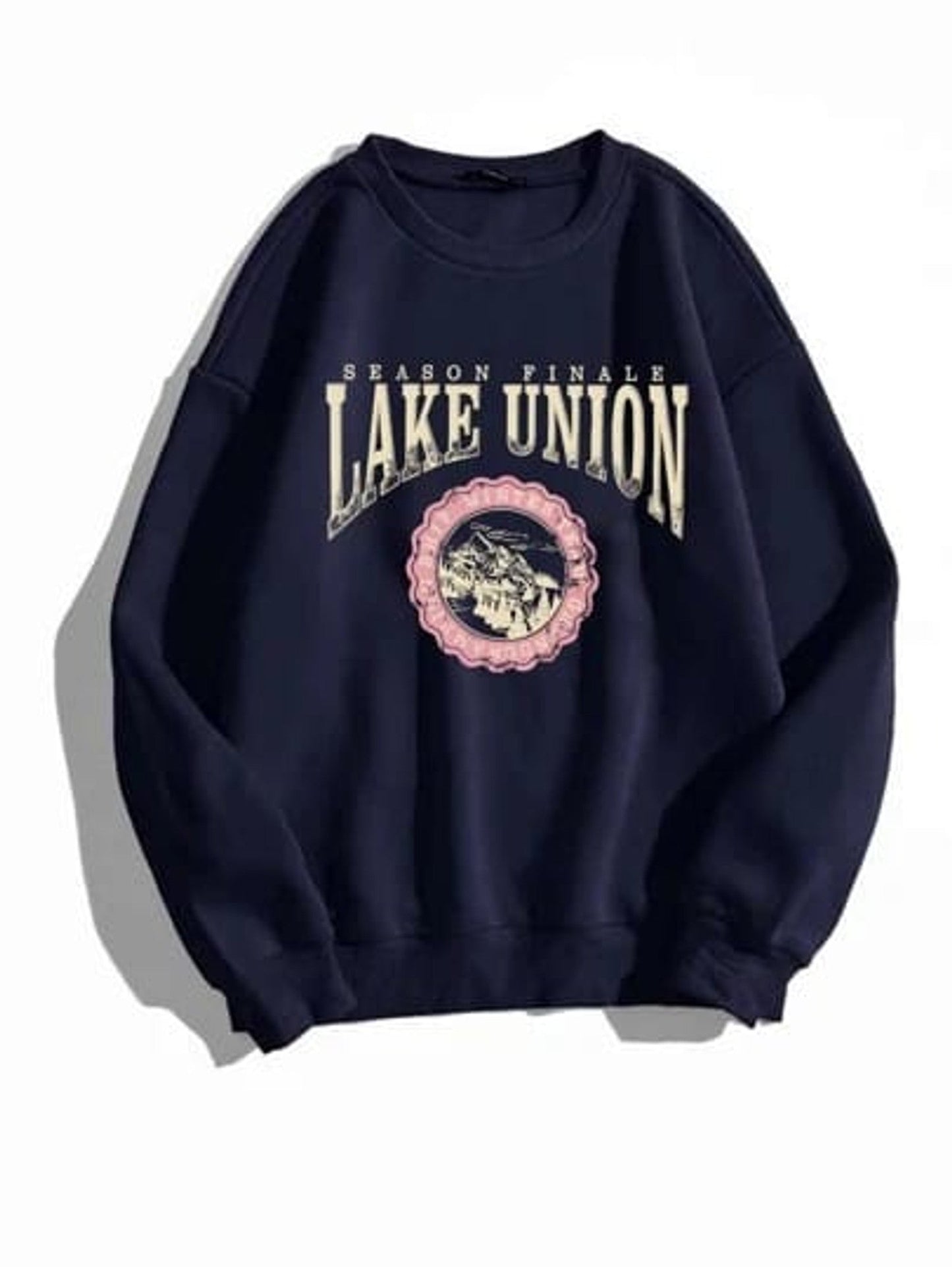 Fifth Avenue DIFT229 Lake Union Printed Sweatshirt - Blue