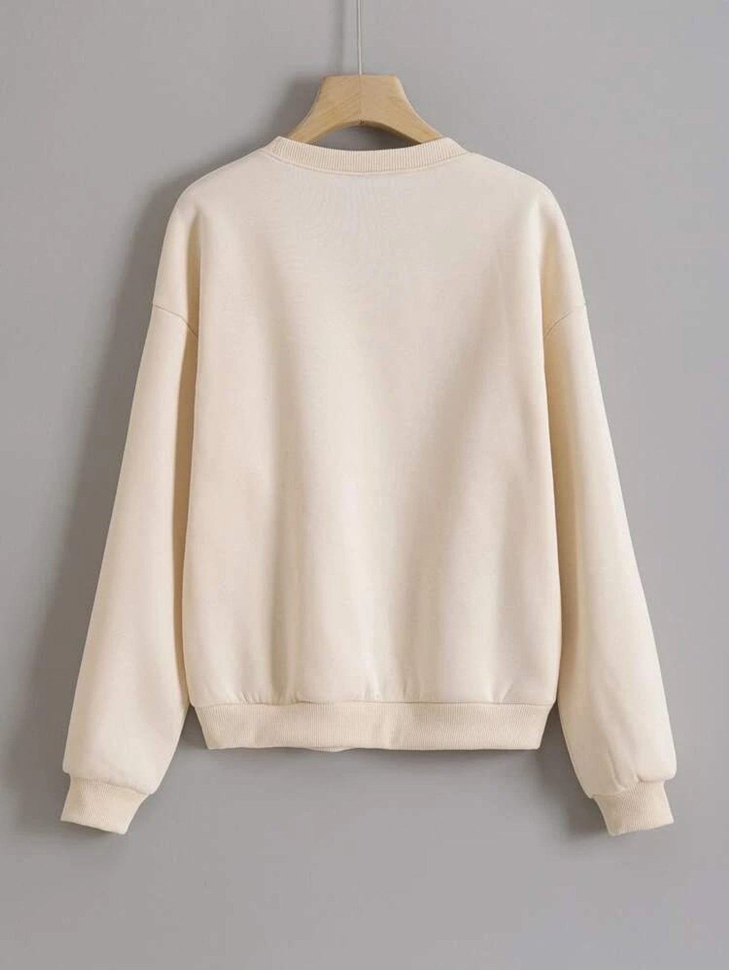 Fifth Avenue DIFT300 Freedom Printed Sweatshirt - Cream