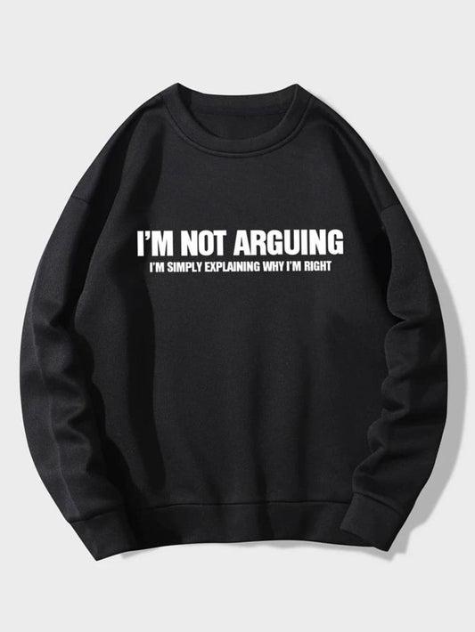 Fifth Avenue DIFT301 Arguing Printed Sweatshirt - Black