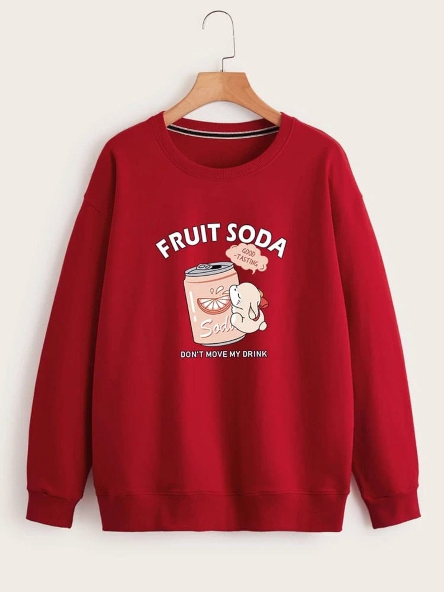 Fifth Avenue DIFT325 Fruit Soda Printed Sweatshirt - Maroon