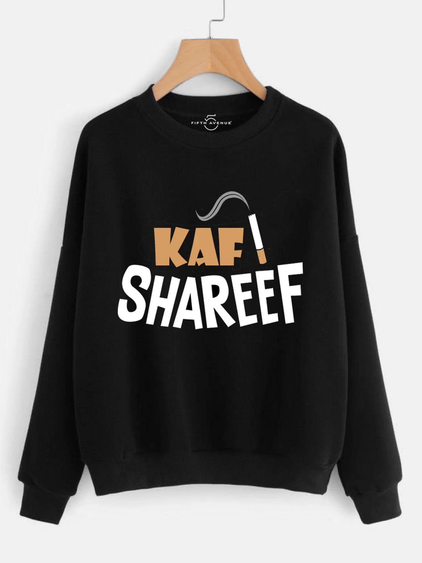 Fifth Avenue Kafi Shareef Printed Sweatshirt - Black