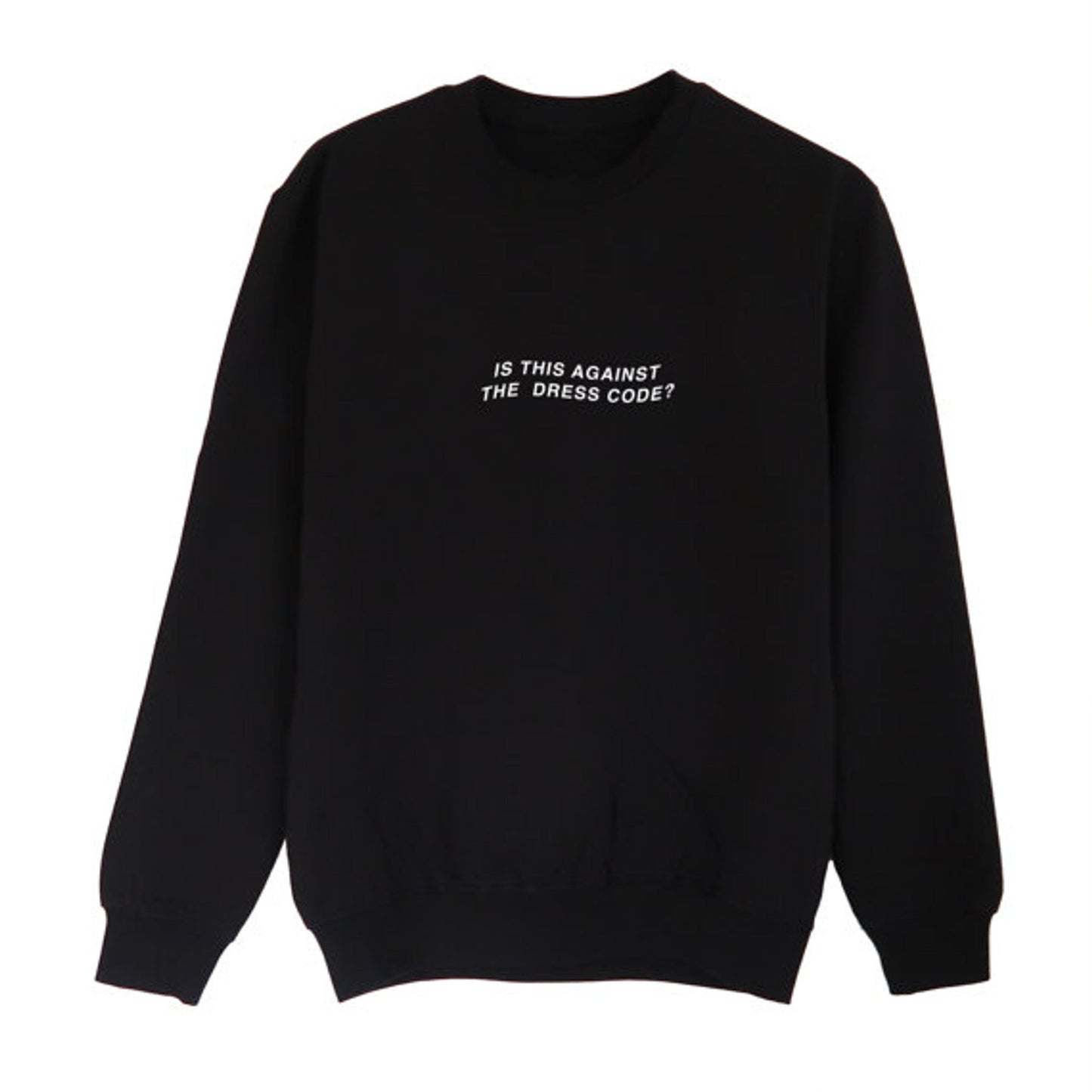 Fifth Avenue Against Dress Code Printed Sweatshirt - Black