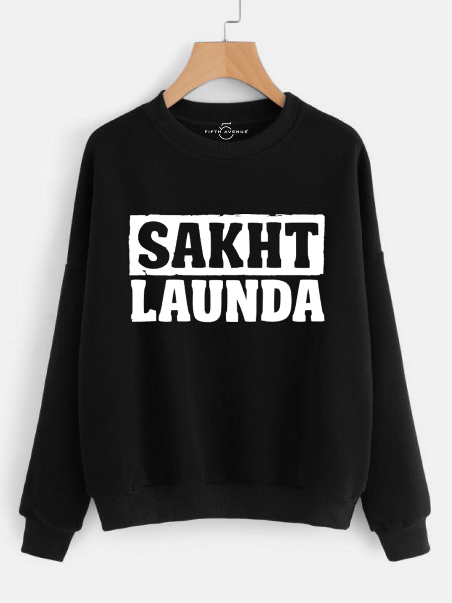 Fifth Avenue Sakht Launda Printed Sweatshirt - Black